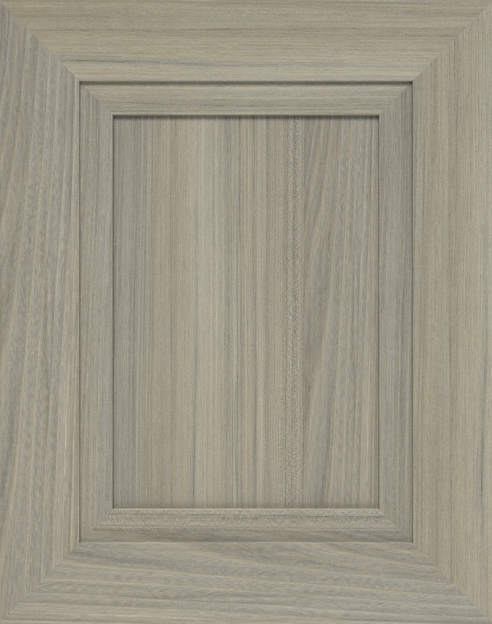 Castle Rock finish on a mitered recessed panel cabinet door.